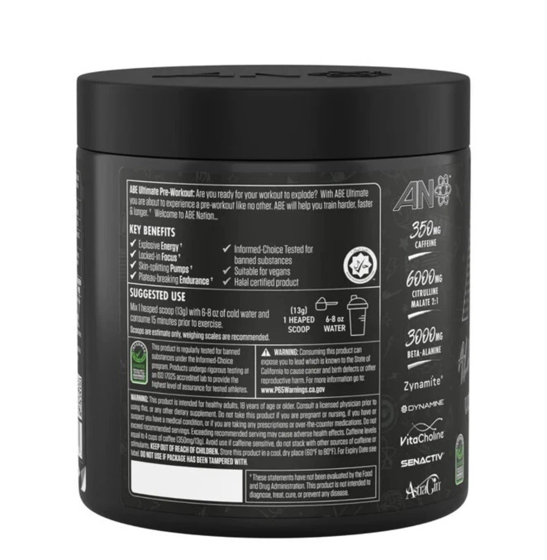 ABE Ultimate Preworkout Red Hawaiian 13.75oz (TWO TUB SPECIAL)