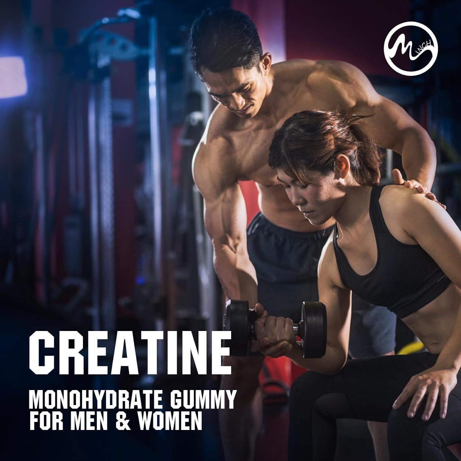 2*90pcs Creatine Monohydrate Gummies for Men & Women,Support Muscle Health