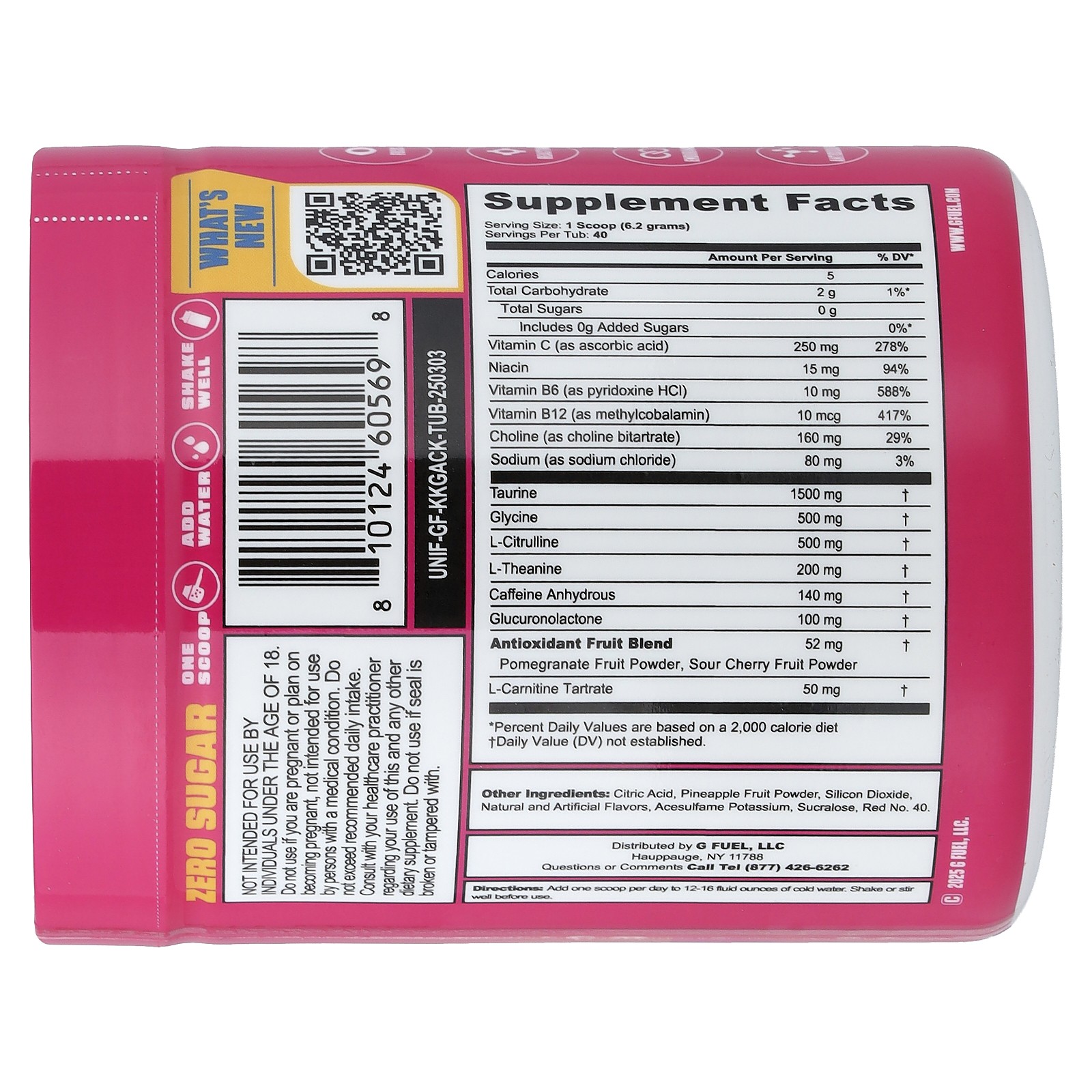 Energy Formula, Hype Sauce, Raspberry Lemonade, 8.7 oz (248 g)