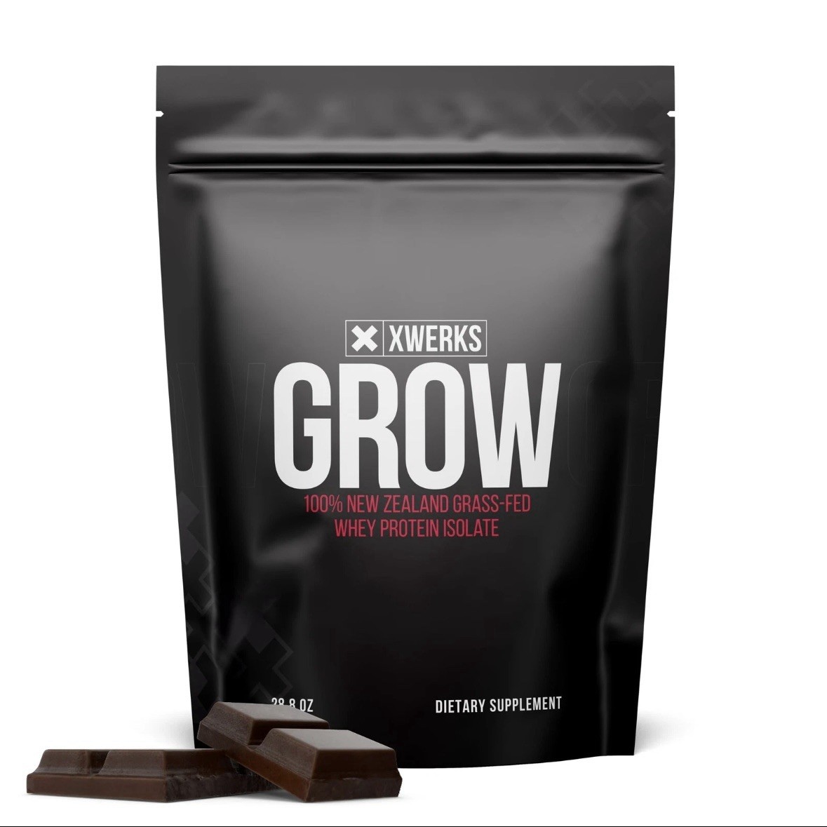 Xwerks Grow 100% New Zealand Grass-Fed Whey Protein 25g of Pure Isolate Prote…