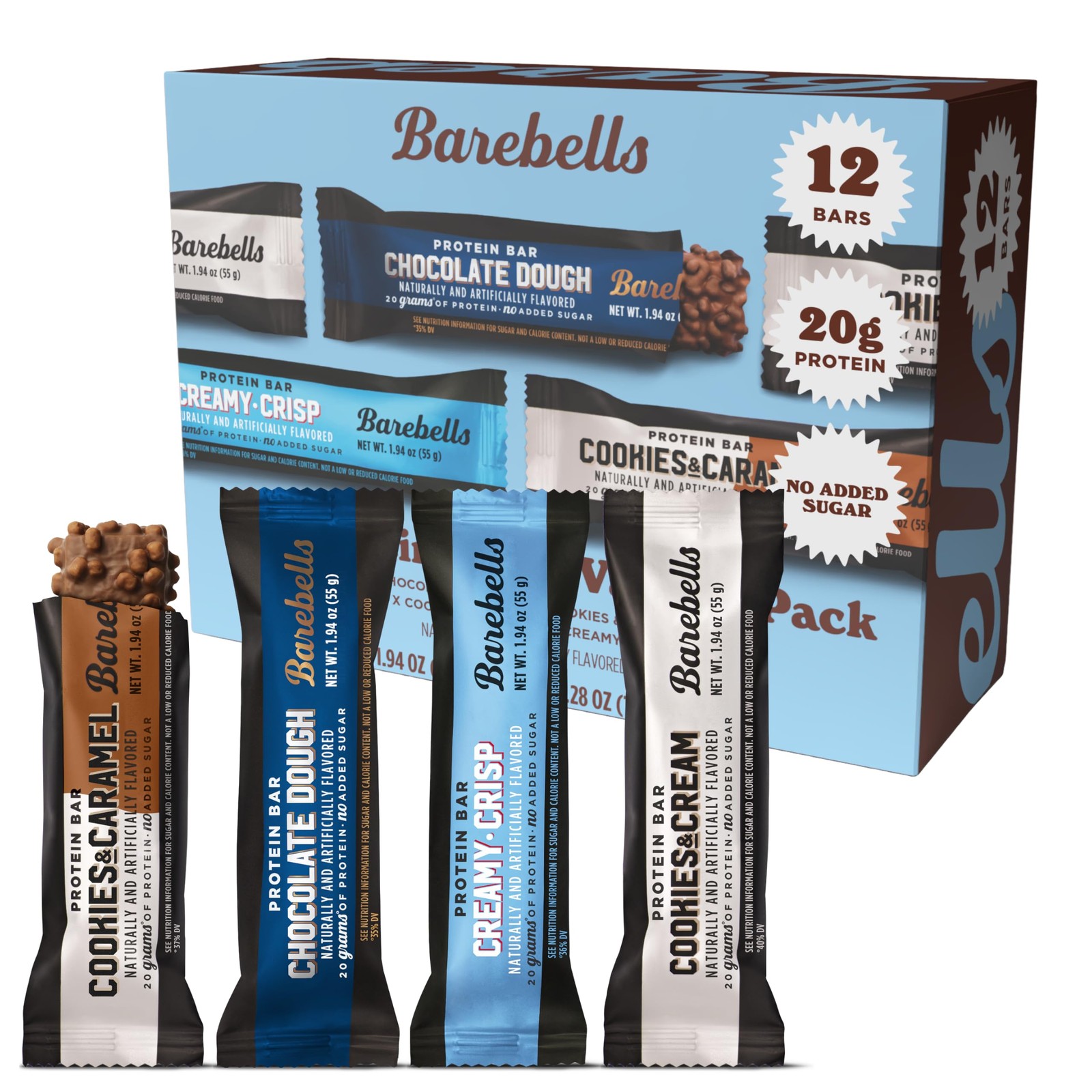 Barebells Bars Peoples Choice Variety 12 Bars Nutritious Snacks 20G Of –