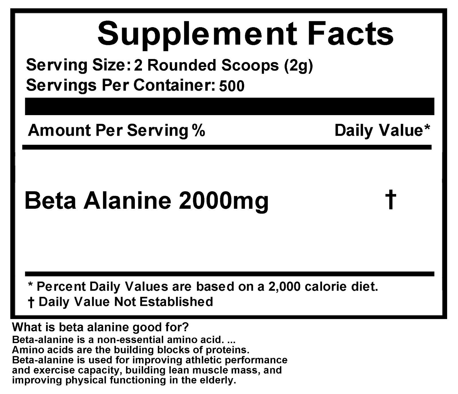 BETA ALANINE POWDER -Pure Powder-Recovery Muscle Endurance & Strength -ALL Sizes