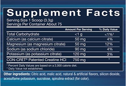 Creatine HCL + Electrolytes Powder – Rocket Pop (75 Servings) – High Solubility
