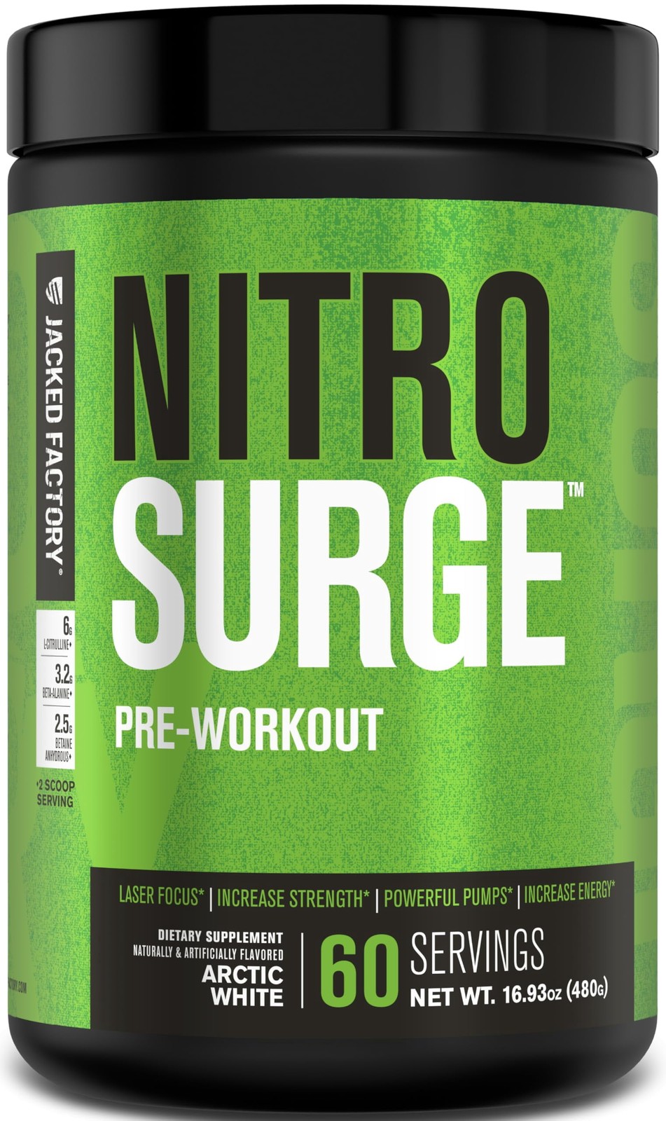 NITROSURGE Pre Workout Supplement – Endless Energy, Instant Strength Gains, Clea