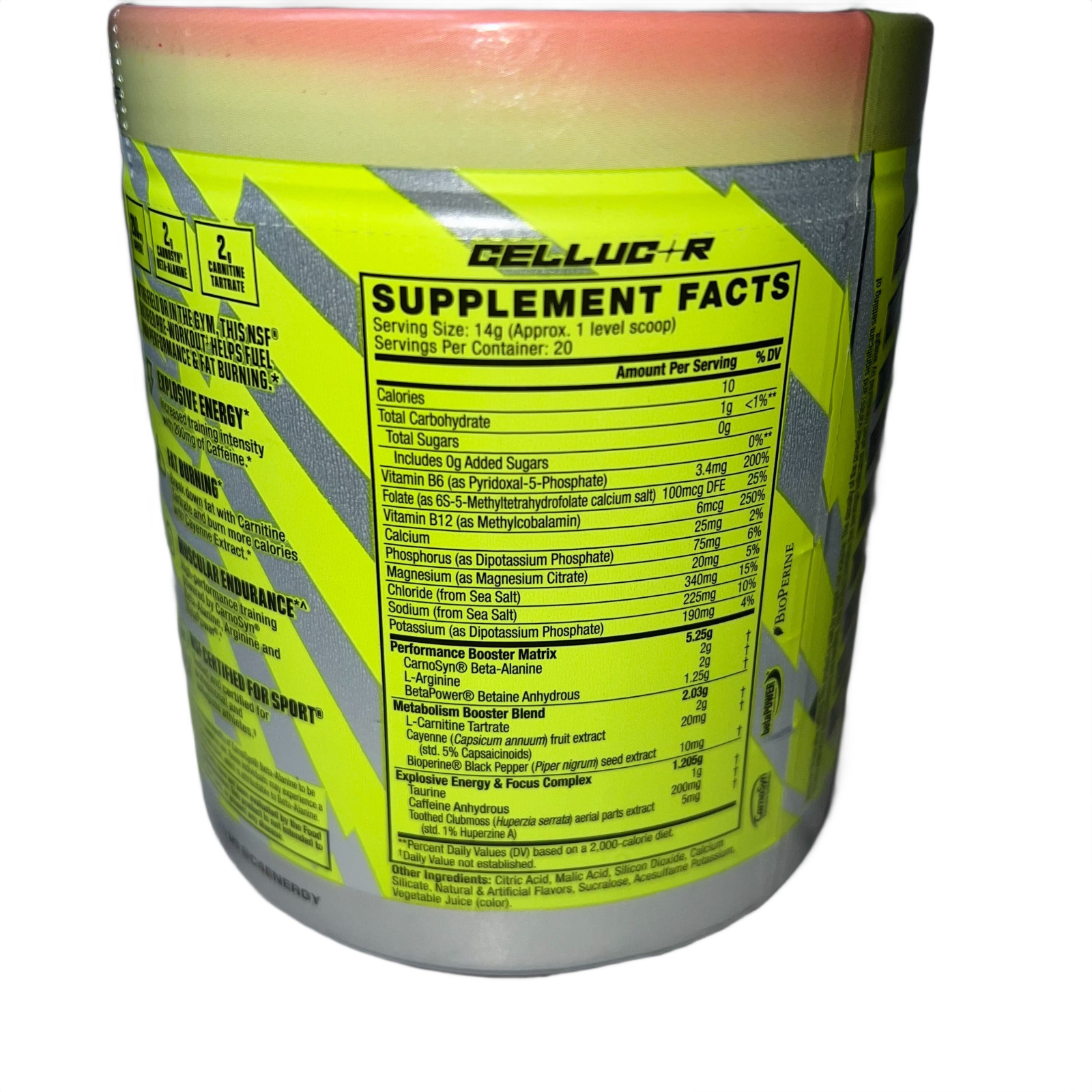 C4 Sport Ripped Pre-Workout Strawberry Watermelon 9.9oz BB 2/26 New