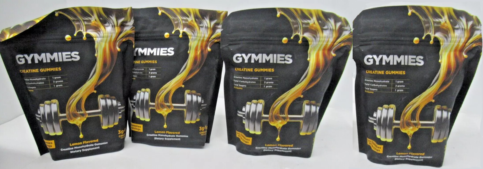 GYMMIES Creatine Gummies 120 servings, Lemon Flavored 3g-5g