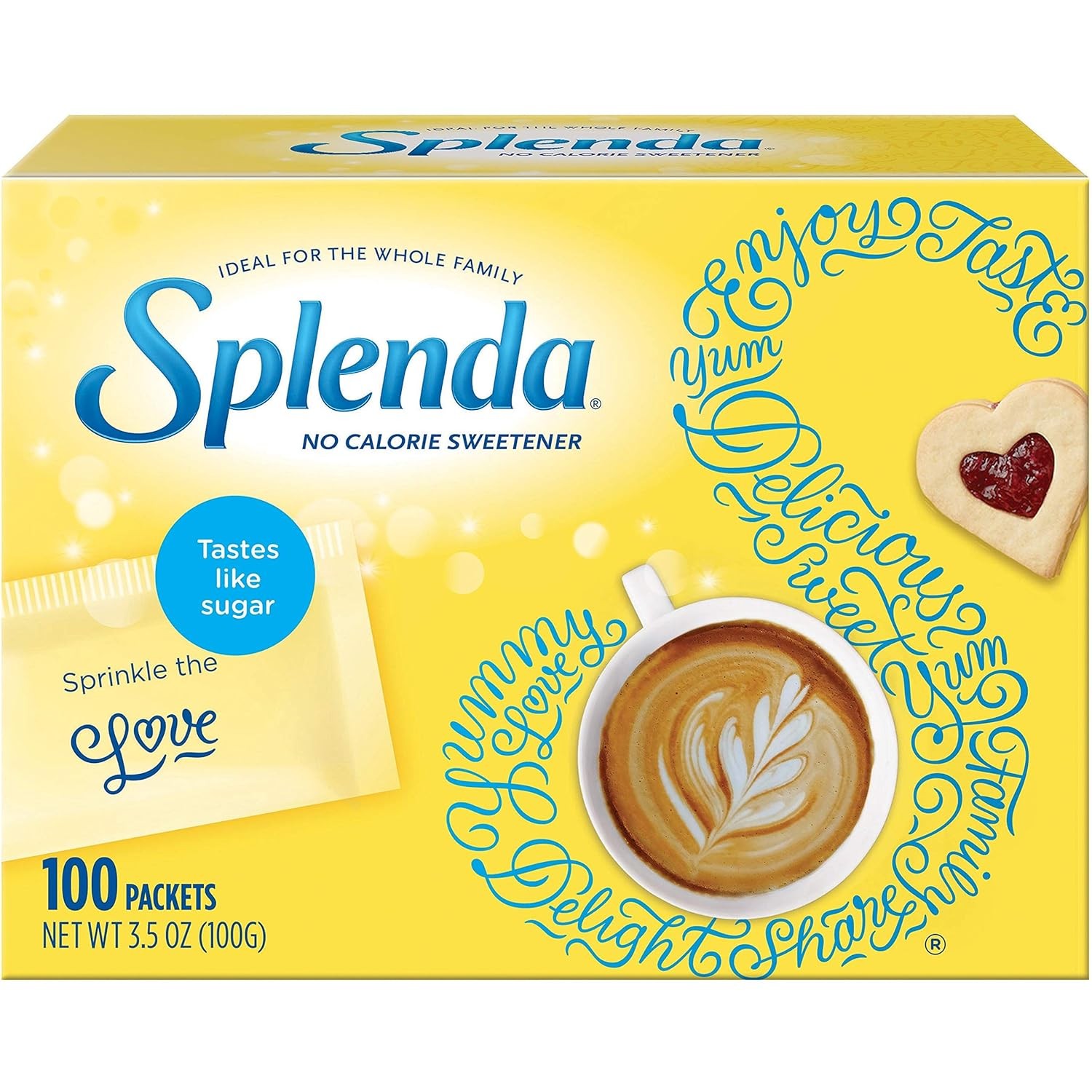 Splenda No-Calorie Sweetener Packets, 100 Count (Pack 100 of 12)