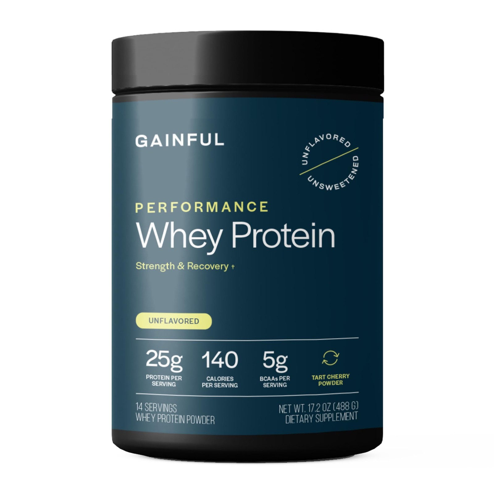 Gainful Performance Whey Protein Powder, 25g Protein per Serving, Unflavored,…