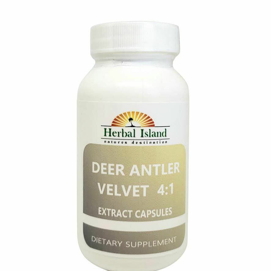 Deer Antler Velvet Extract Powder 4:1 Capsules (Cervi Cornu) 500mg w/ Free Ship