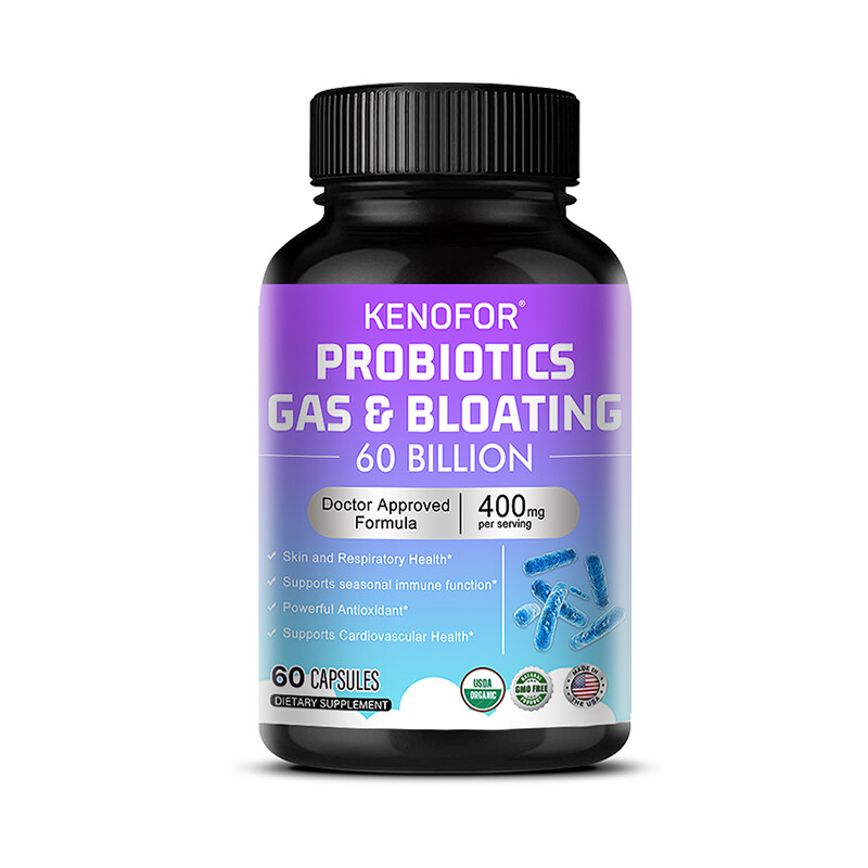 60 Billion CFU Probiotics – Daily Digestive Gut Health Supplement for Men Women