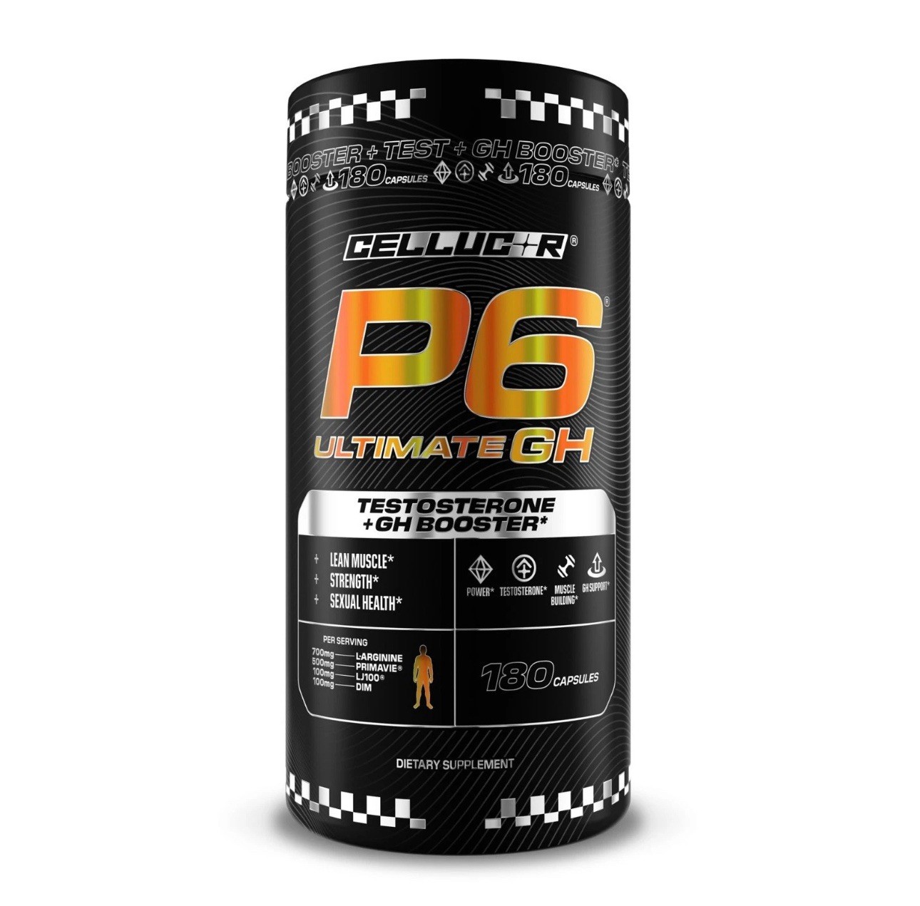 Cellucor P6 Ultimate GH Test Booster – 180 Capsules NEW