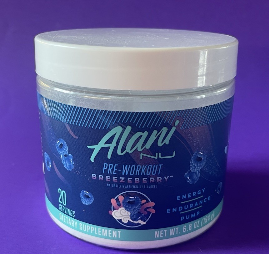 Alani Nu Pre-Workout Breezeberry 6.8 oz 20 Servings 5/26