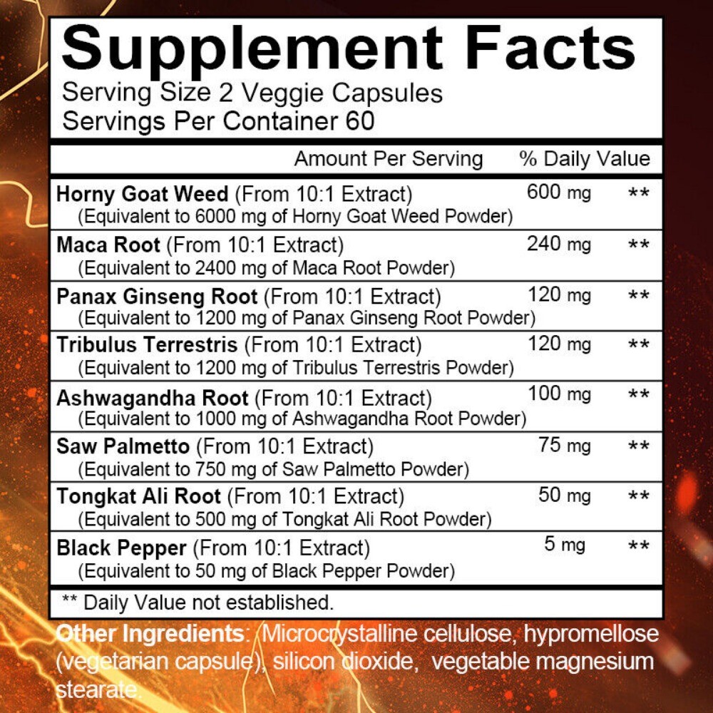 Horny Goat Weed Complex | 13,100 mg | 120 Capsules | Vegetarian | by KENOFOR