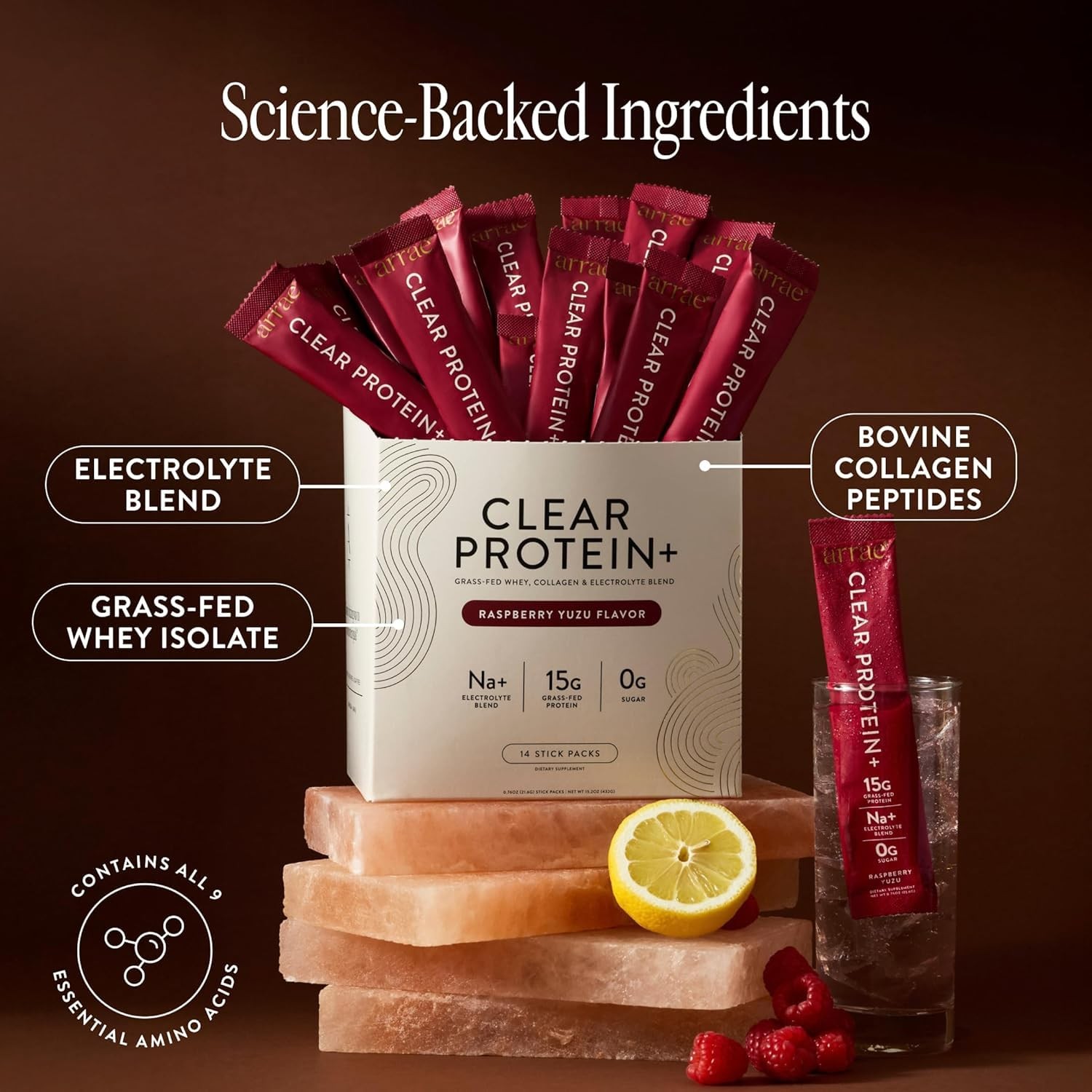 Arrae Clear Protein – Natural Supplement, 10.65 Ounce (Pack of 1)