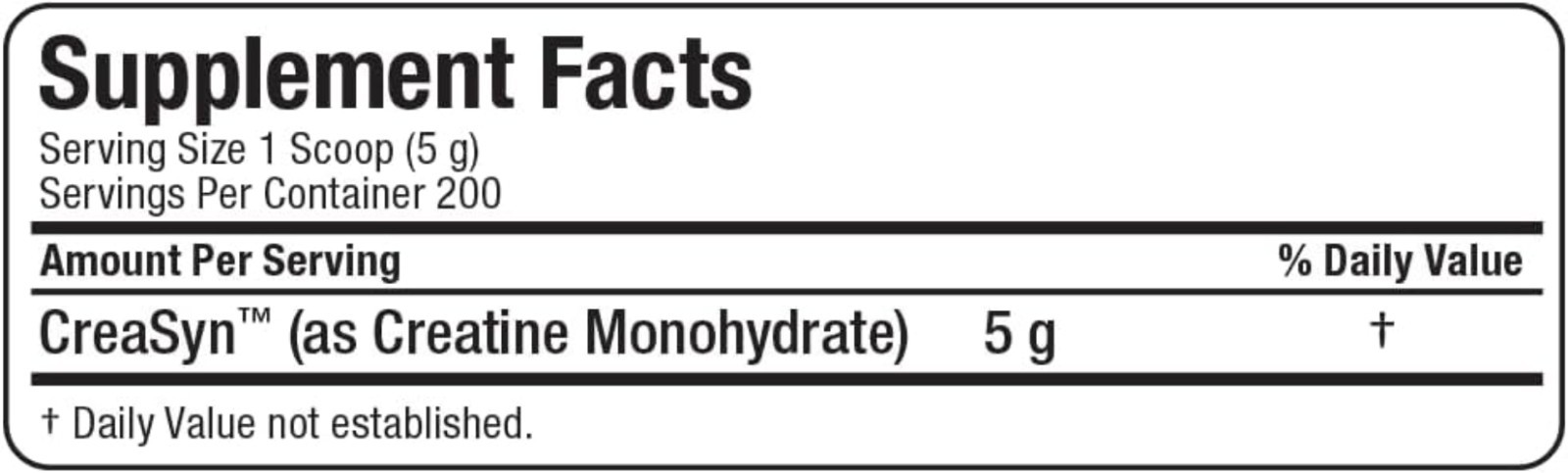 Micronized Creatine Powder – Unflavored & Clean Supplement | 200 Servings, 1000g