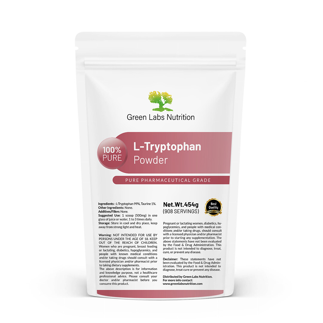 L-Tryptophan Powder – Sleep, Relaxation, Mood Support – Vegan & Amino Acid