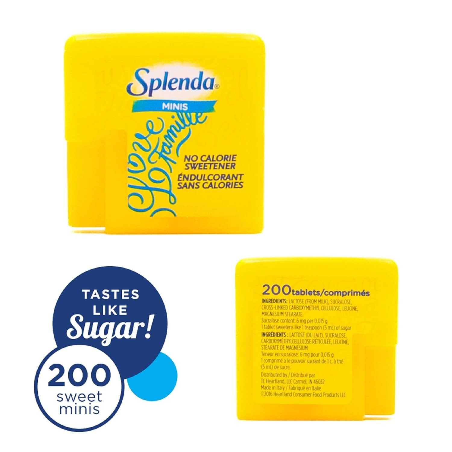 SPLENDA No Calorie Sweetener, Mini Dissolvable Tablets 200 Count (Pack of 1)