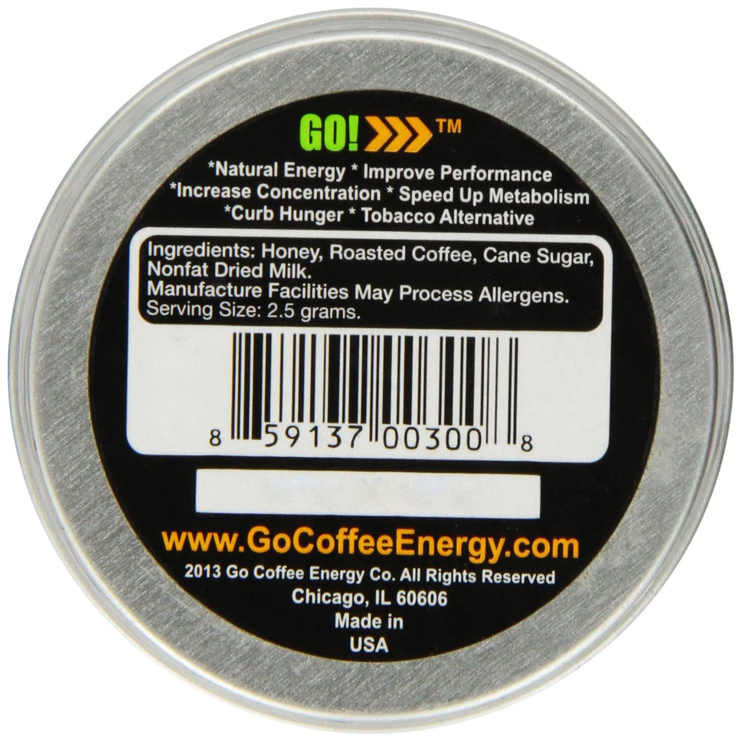 GO! Coarse Original 4 Tins Coffee Energy- Burn Fat- Coffee Chew- Coffee You Eat
