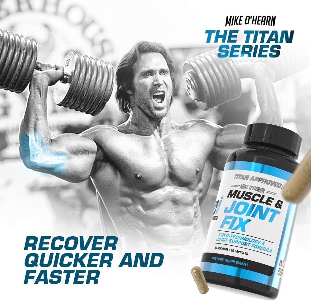 Lot of 12 Muscle & Joint Fix Mike O’Hearn Titan 90 Caps Beef Collagen BPI Sports
