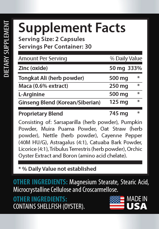 Asian Panax Ginseng – “Make My PEpPEr Big” – Male Sexual Power – 180 Tablets