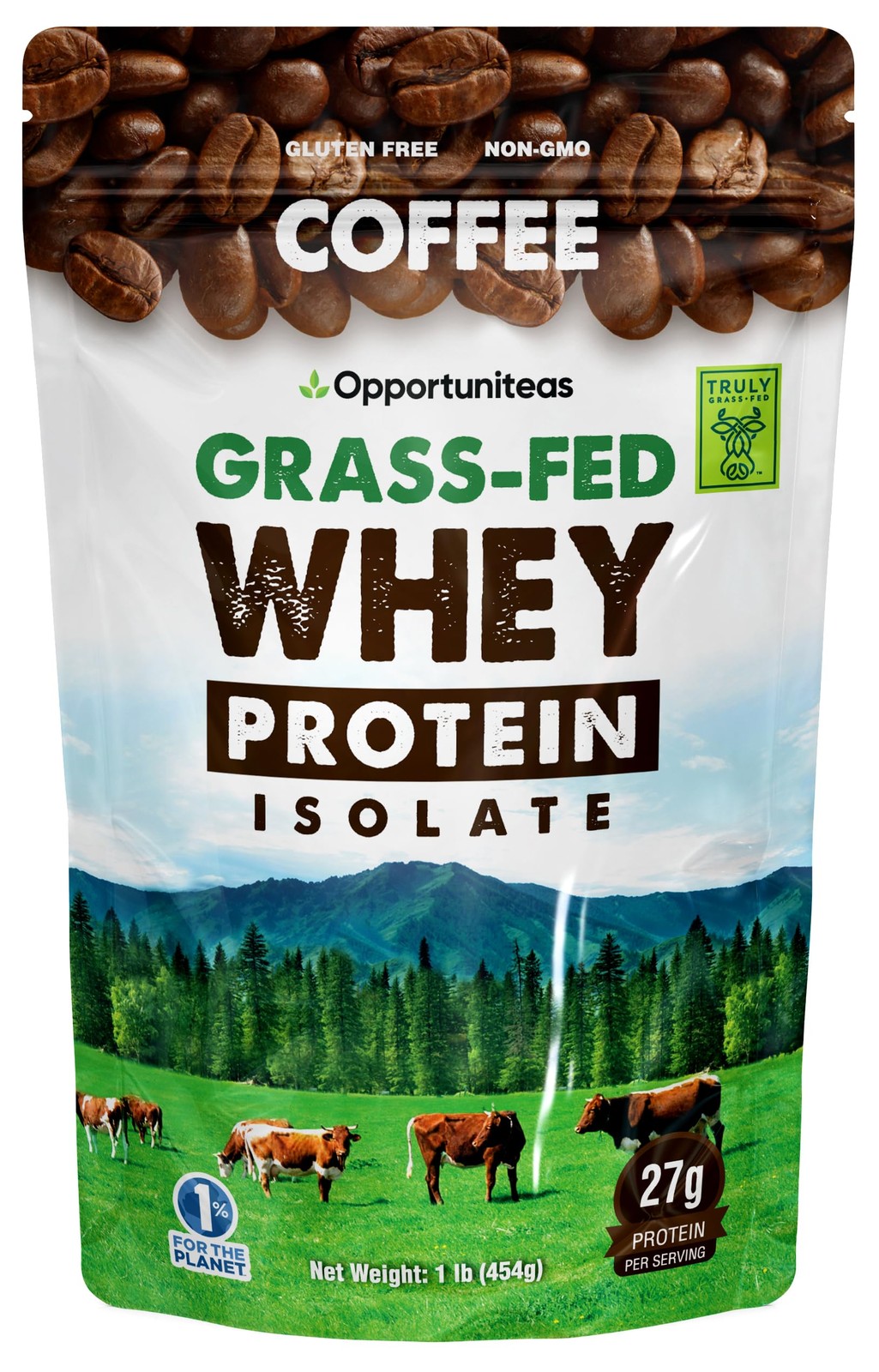 Coffee Whey Protein Powder – Low Carb & Keto Friendly – Grass Fed Whey Isolate