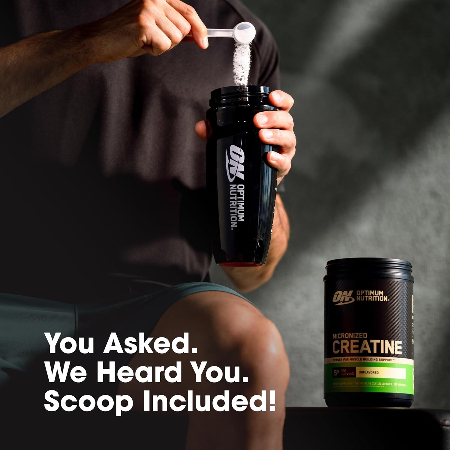 Optimum Nutrition Micronized Creatine Monohydrate Powder, Unflavored