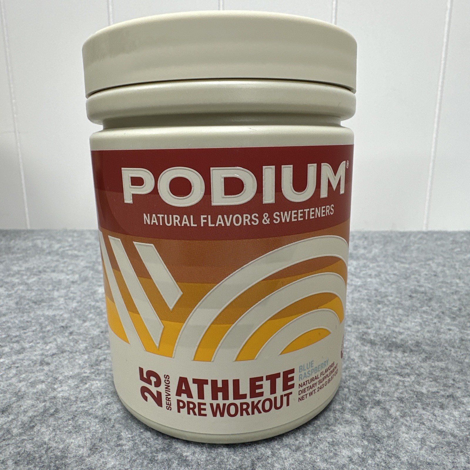 Lot of 2 – PODIUM Athlete Pre Workout Blue Raspberry Exp: 01/26 – Sealed