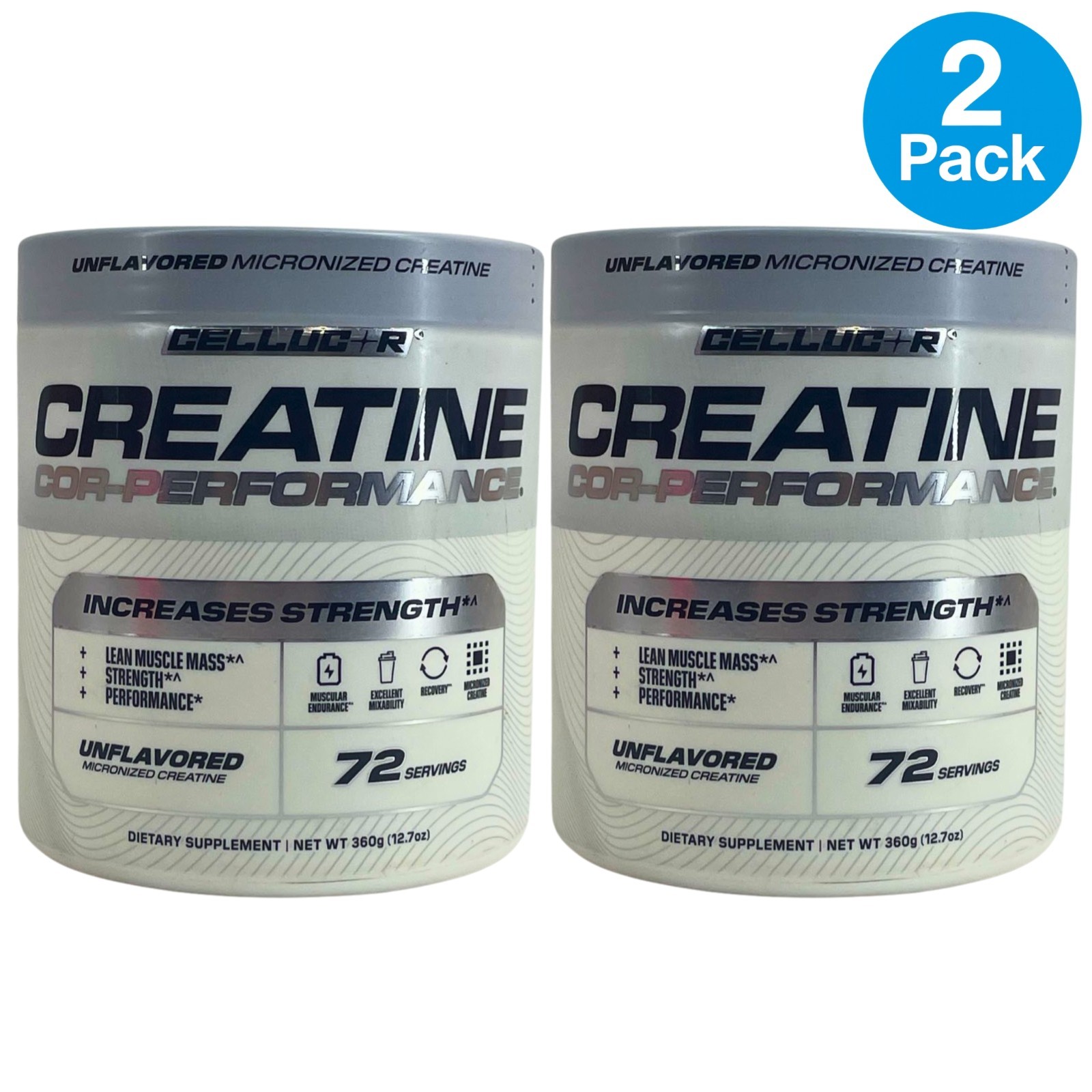 Cellucor COR-Performance Micronized Creatine Powder Unflavored 12. 7 oz 2 Pack