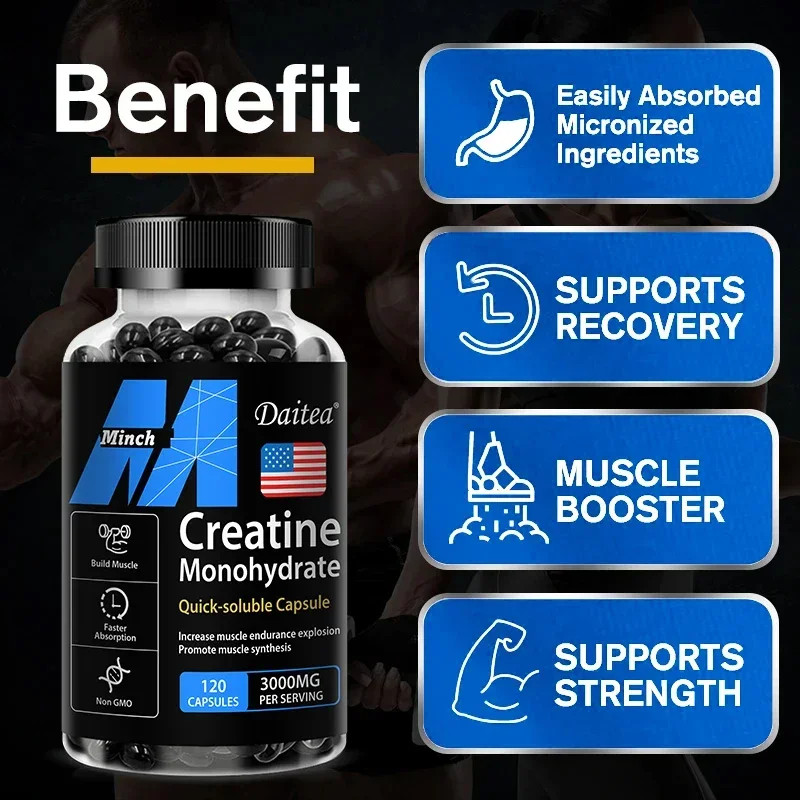 Creatine Monohydrate 3000mg – Keto-Friendly Muscle & Performance Supplement