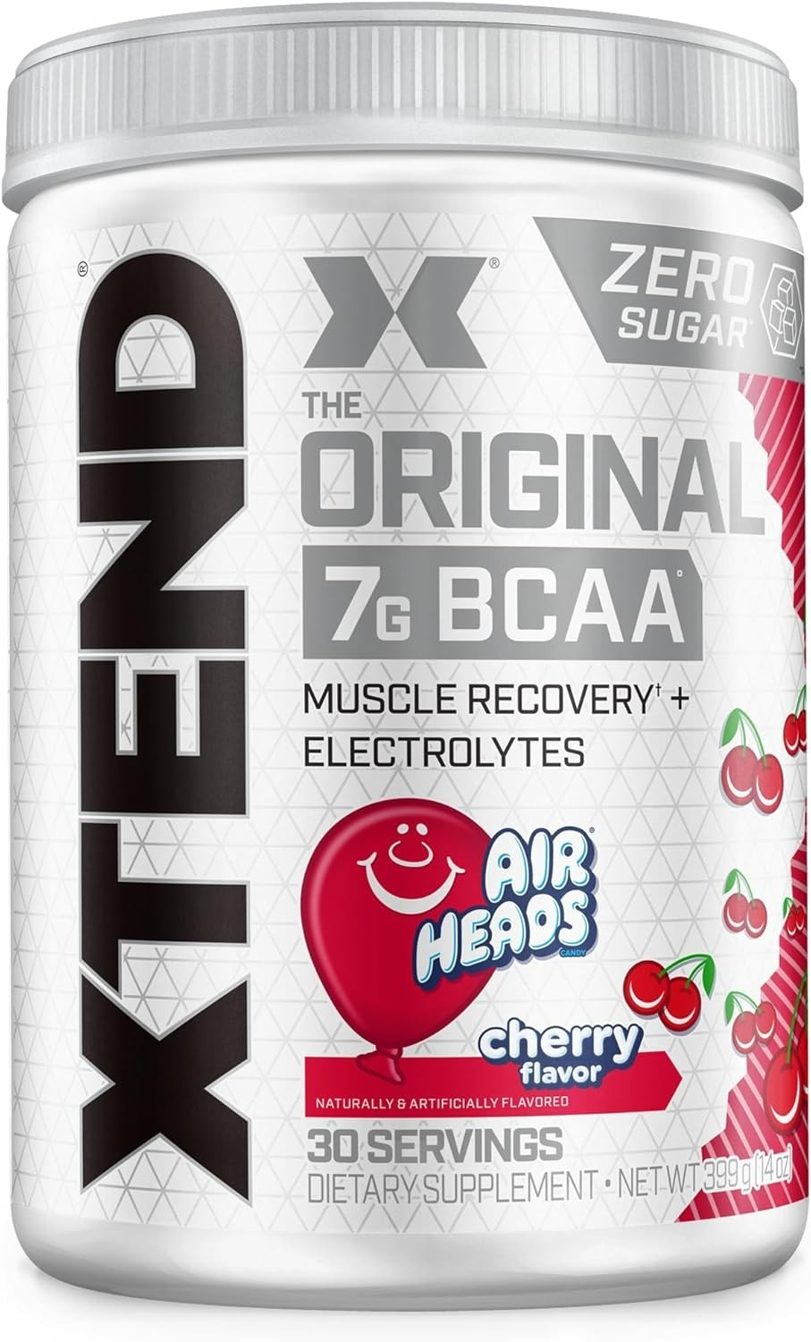2PK Xtend Original BCAA 7g Air Heads Cherry Flavor, 30 Servings, Exp 9/2027