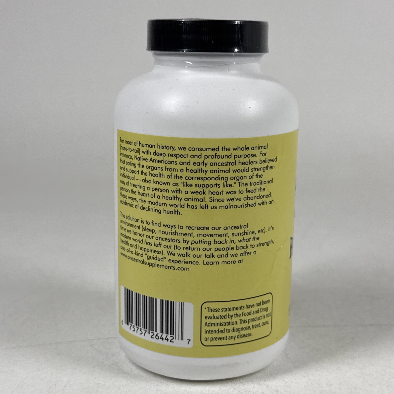 Ancestral Supplements GrassFed Beef Tallow 180 Capsules NEW