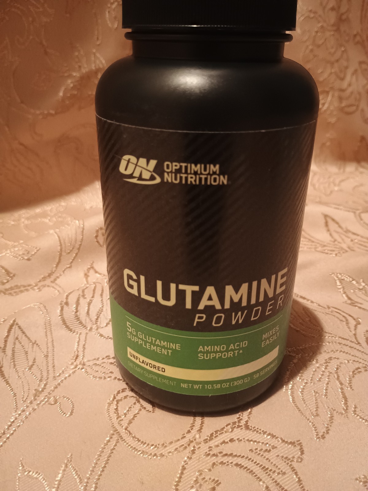 Optimum Nutrition ON Glutamine Powder Unflavored 10.58 oz (300 g) Exp 05/2028