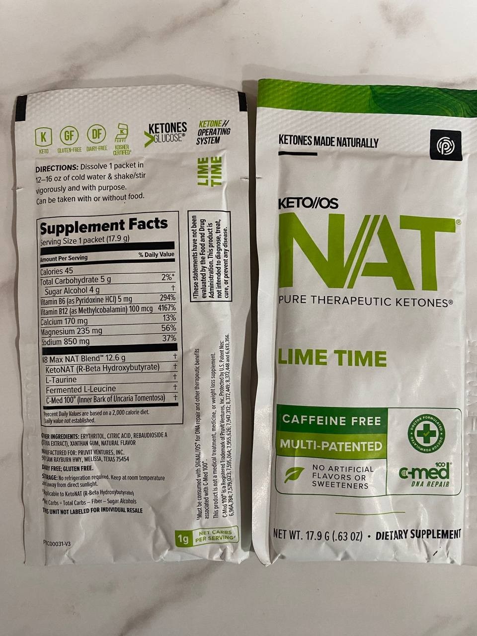 🔥K1 Ketones BUY ONE PACK no minimum NAT Pruvit Ketone Keto K_1 K-1🔥