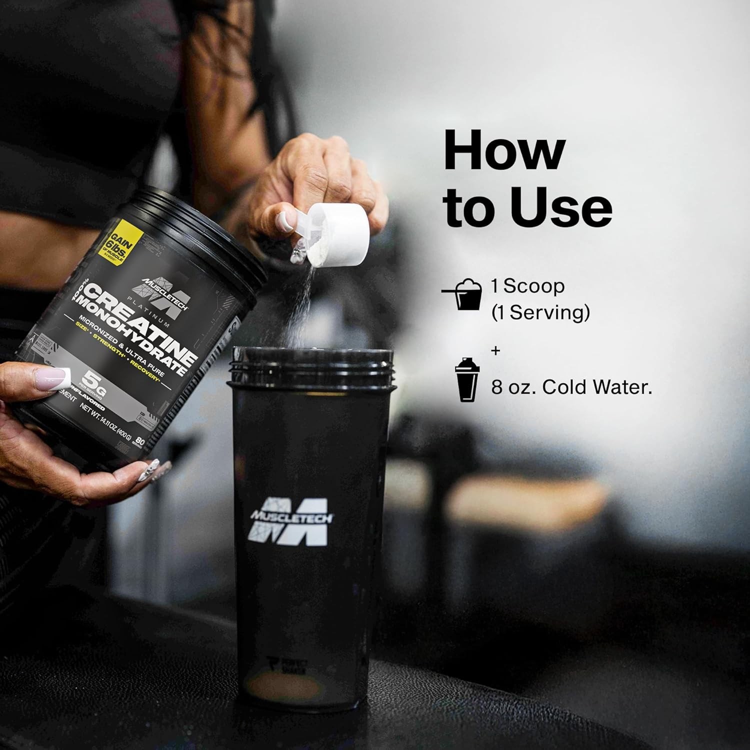 Ultra-Pure Creatine Powder – Performance Booster with 80 Servings – Sugar-Free