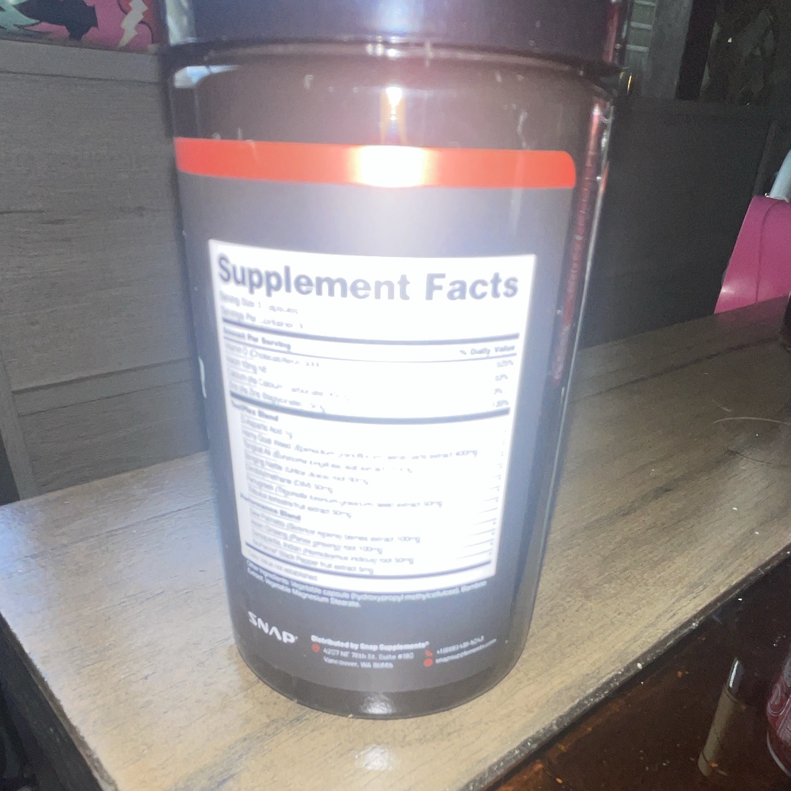SNAP Supplements Testo Booster D-Aspartic Acid 90 Capsules Vegan Non-GMO
