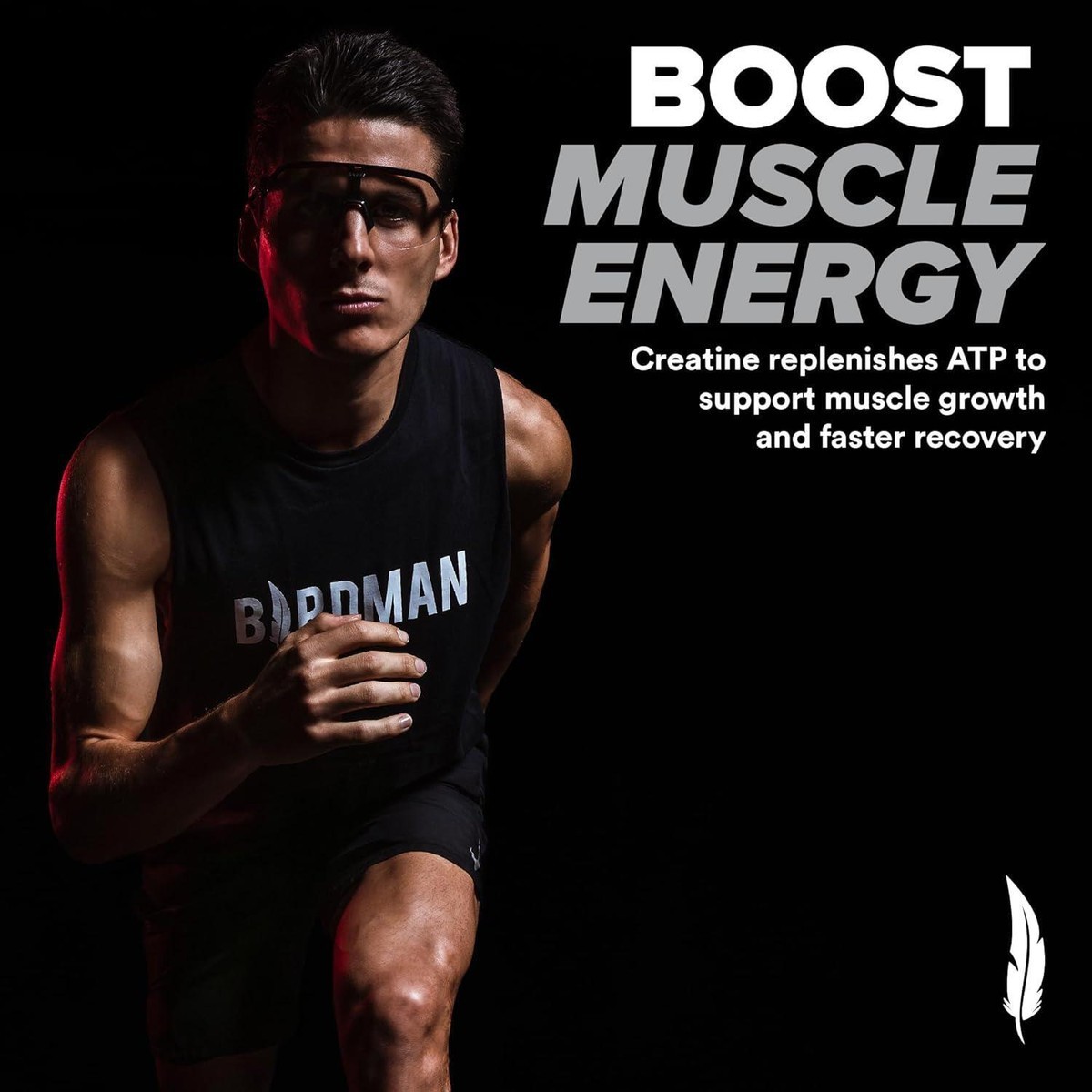 BIRDMAN Micronized Creatine Monohydrate Powder 80 Servings 400g Organic 10/28