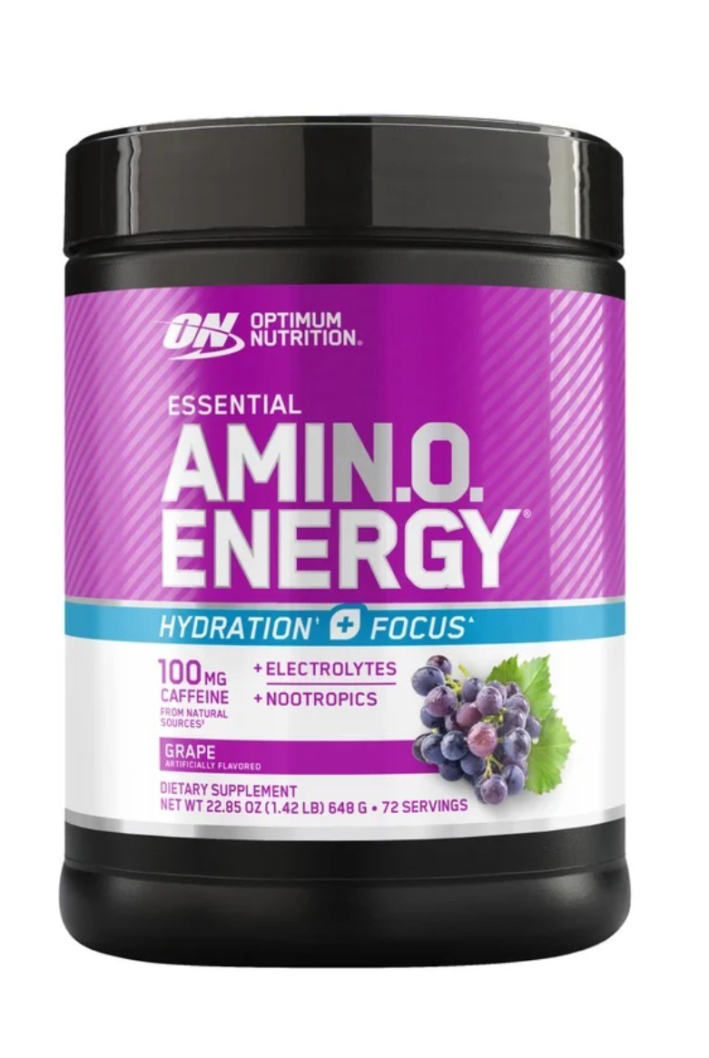 72 Servings 1.42 Lb Optimum Nutrition Amino Energy Grape 22.85 oz 12/22/2027