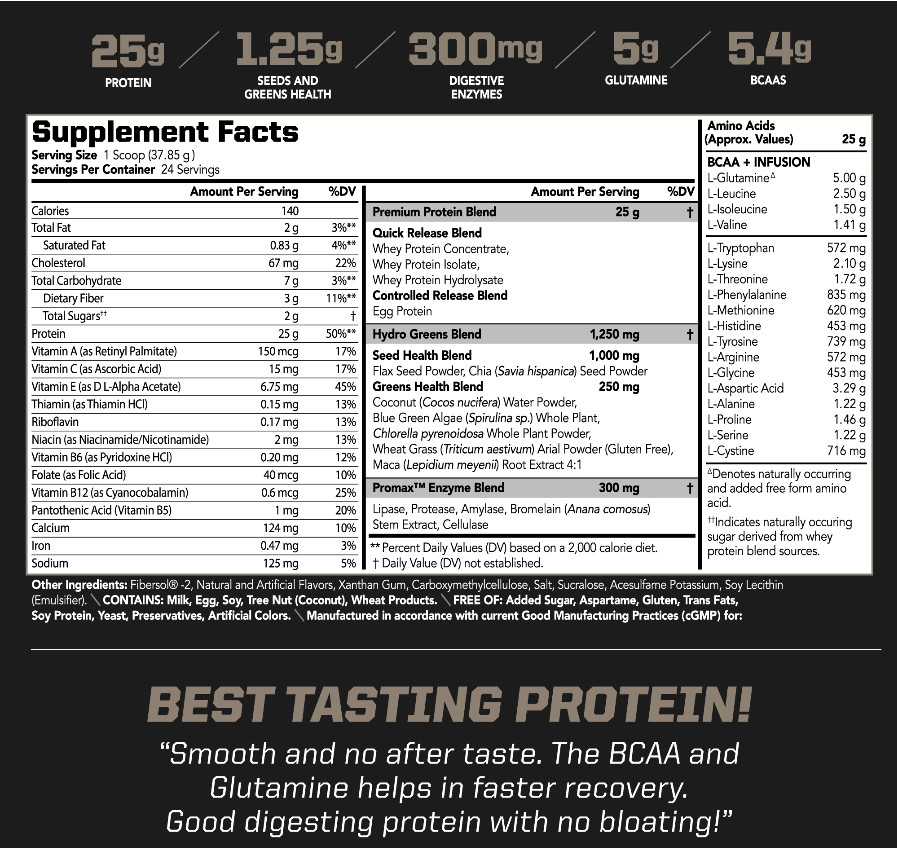 AMPLIFY XL Protein Matrix – Strength & Recovery – Vanilla Flex – 24 Servings