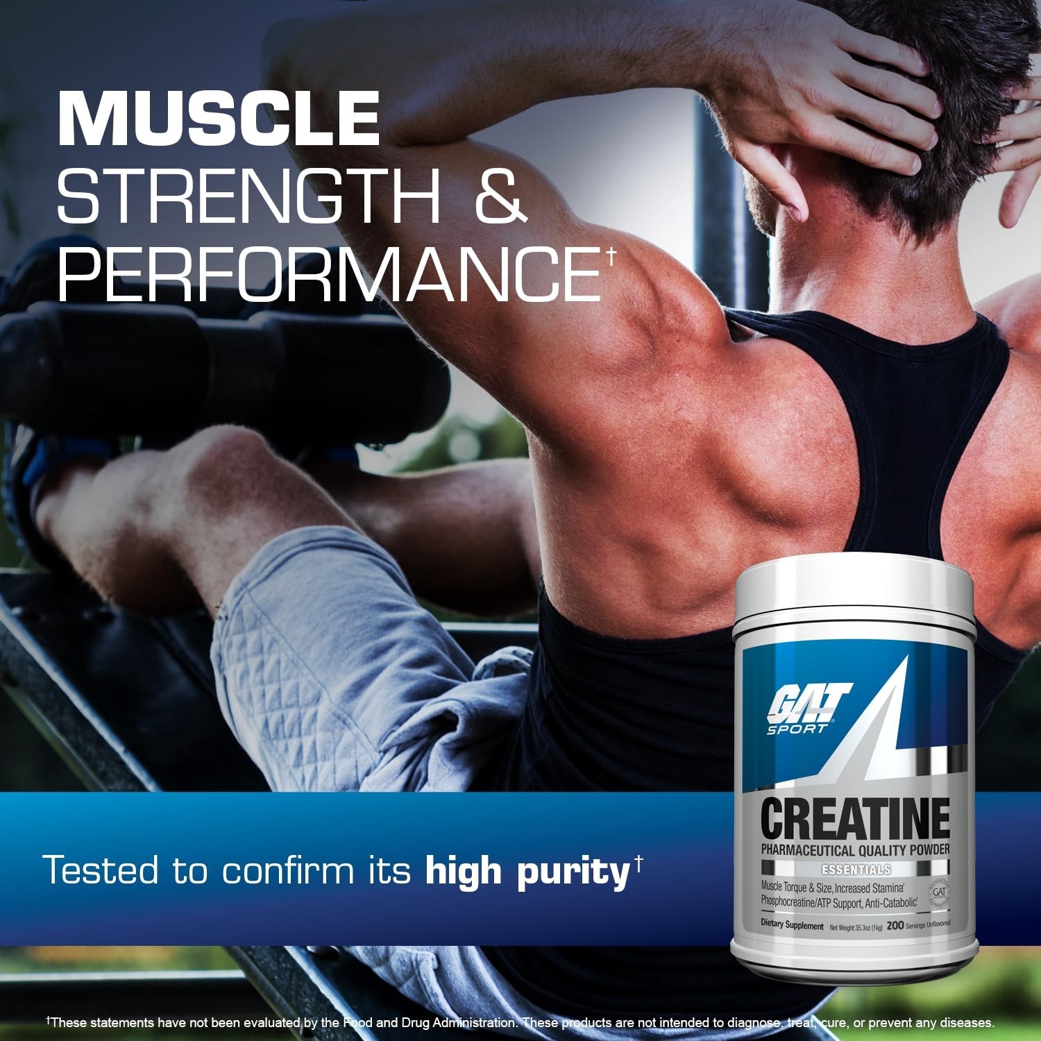 Micronized Creatine Monohydrate Powder, 35.3 oz (200 Servings) for Muscle Growth