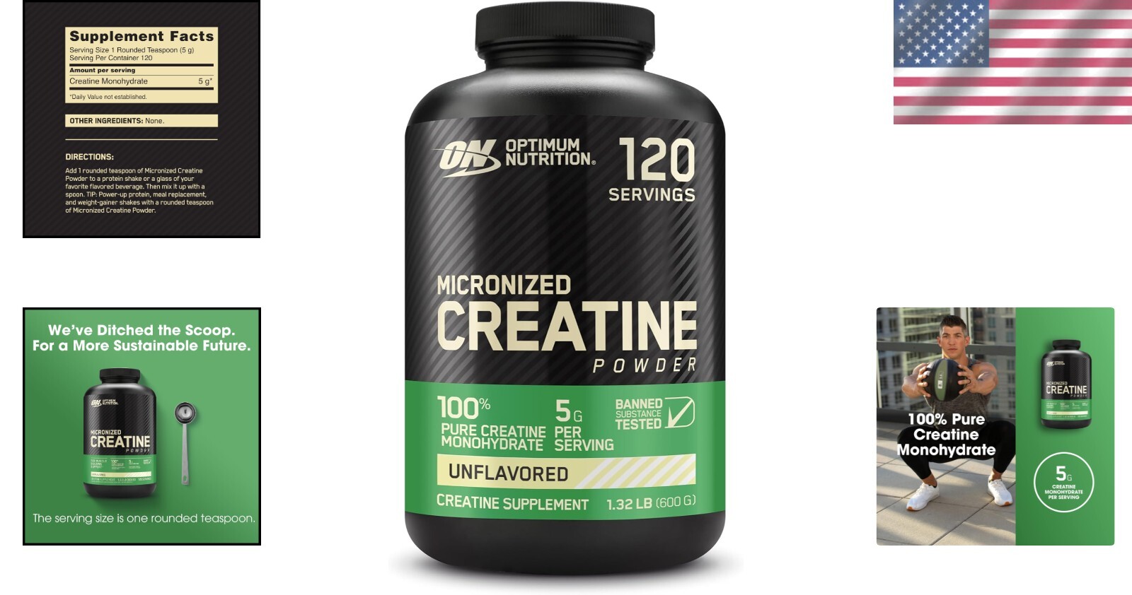 Unflavored Micronized Creatine Monohydrate – 600g for Muscle Growth & Recovery