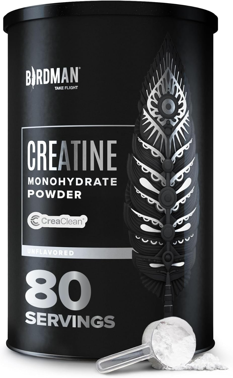 BIRDMAN Micronized Creatine Monohydrate Powder, 80 Servings (400g), Powder
