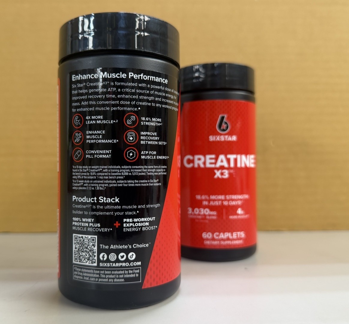 Two Pack Creatine X3™, 60 Caplets | Free & Fast Shipping | Expiration: 12/2027