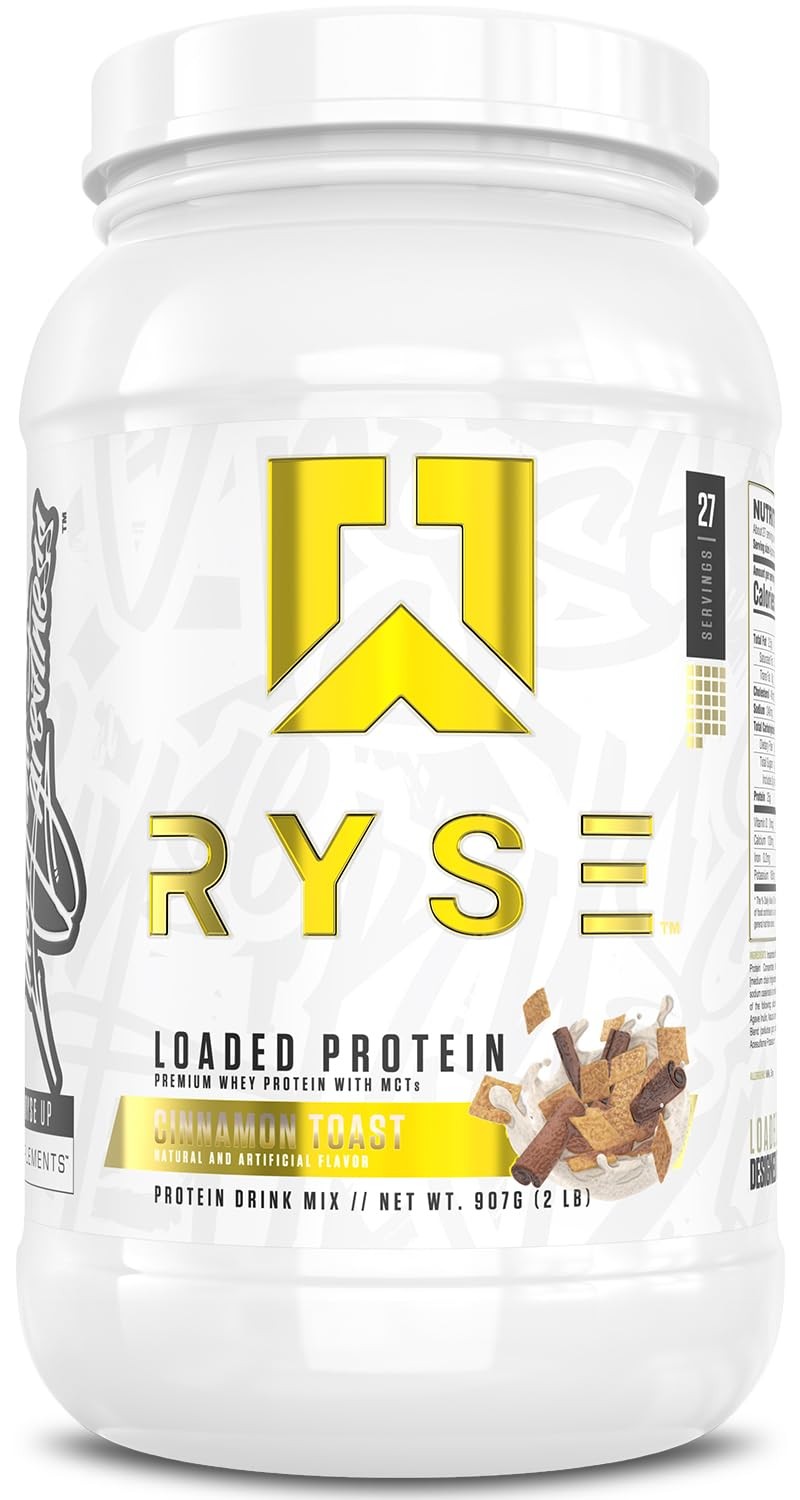 Ryse Core Series Loaded Protein | Build, Recover, Strength | 25g Whey Protein |