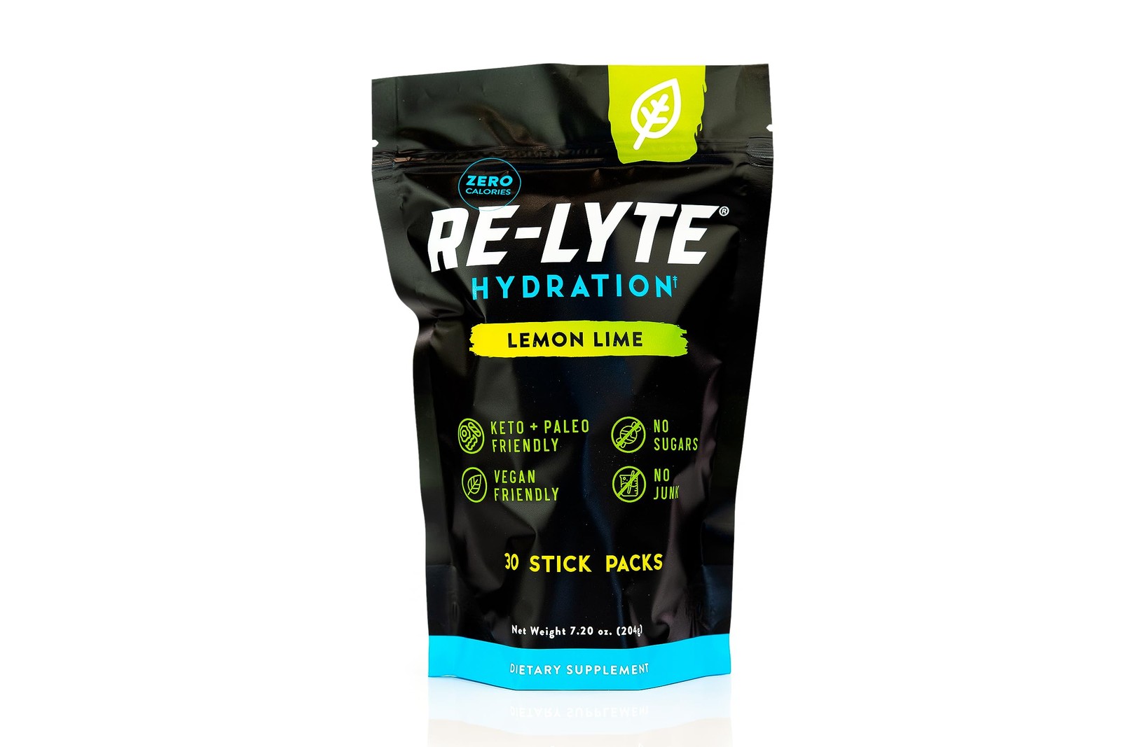 Redmond Re-Lyte Electrolyte Drink Powder Mix Lemon Lime 30 Stick Packs