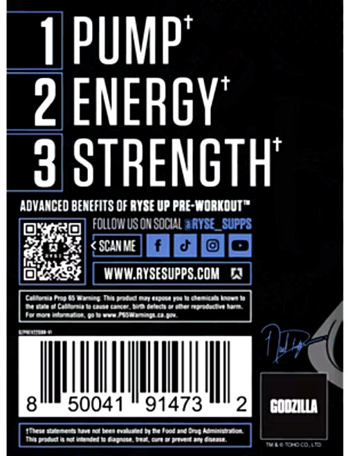 Godzilla Pre-Workout V2 – Blue Raspberry (1.7 Lbs. / 40 Servings)