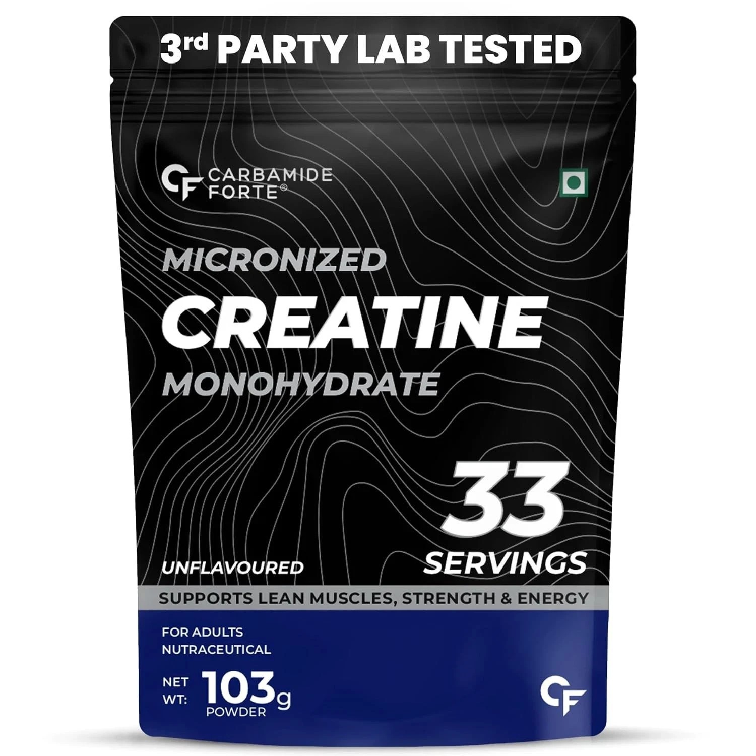 Creatine Micronized Monohydrate Powder | Unflavoured – 33 Servings – 103g