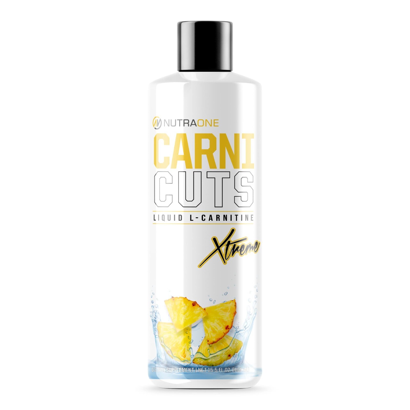 NutraOne Carni Cuts Liquid L-CARNITINE 1400mg 31 Servings Pineapple