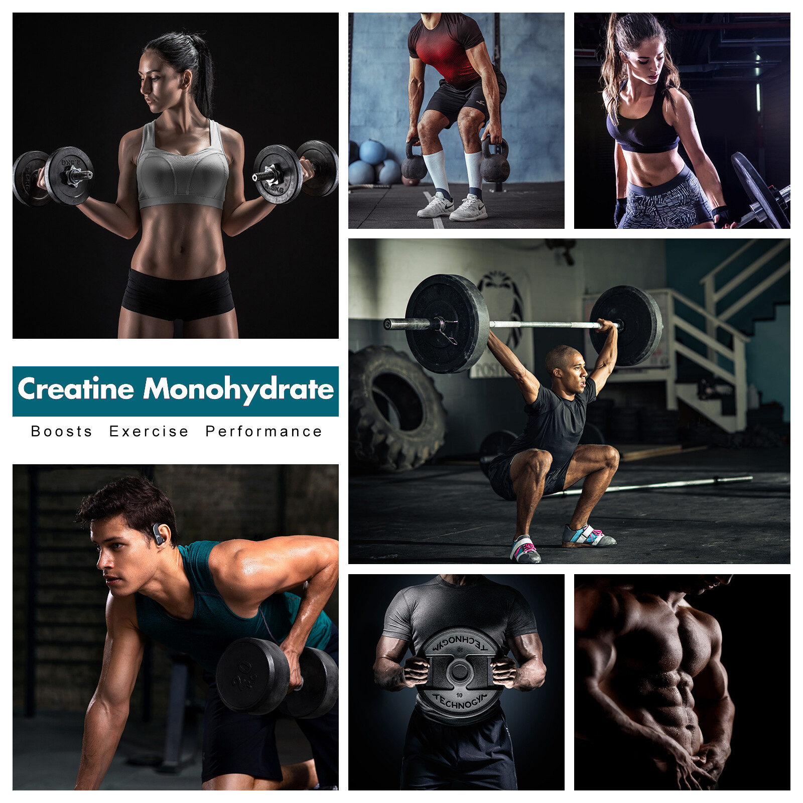 Creatine Monohydrate Powder 1000g NON-GMO 100% Pure Creatine Powder 200 Servings