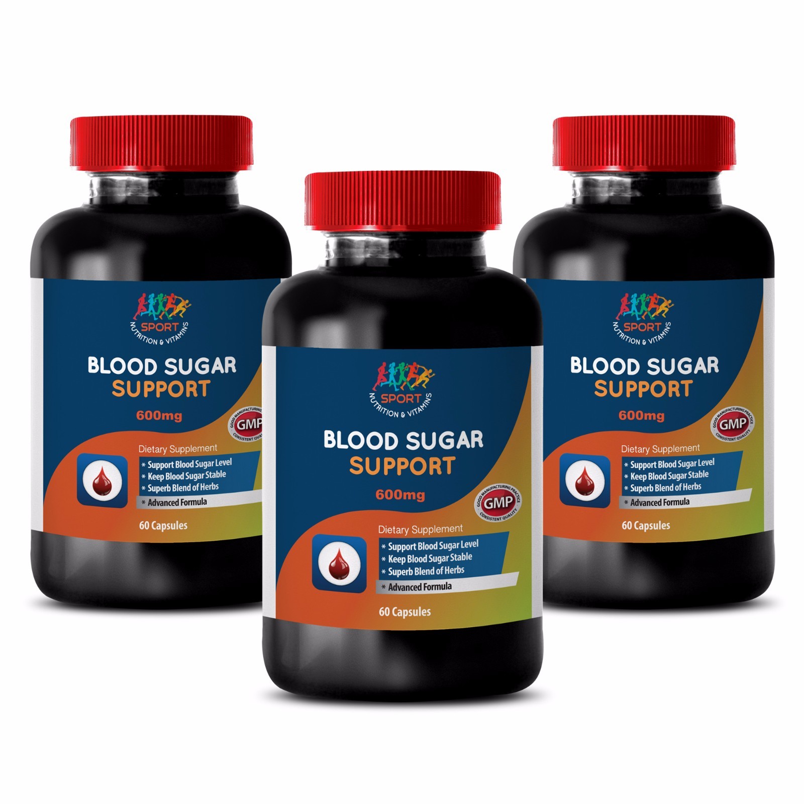 Stabilizes Mood Supplements – Blood Sugar Support 600mg – Magnesium Vitamin 3B