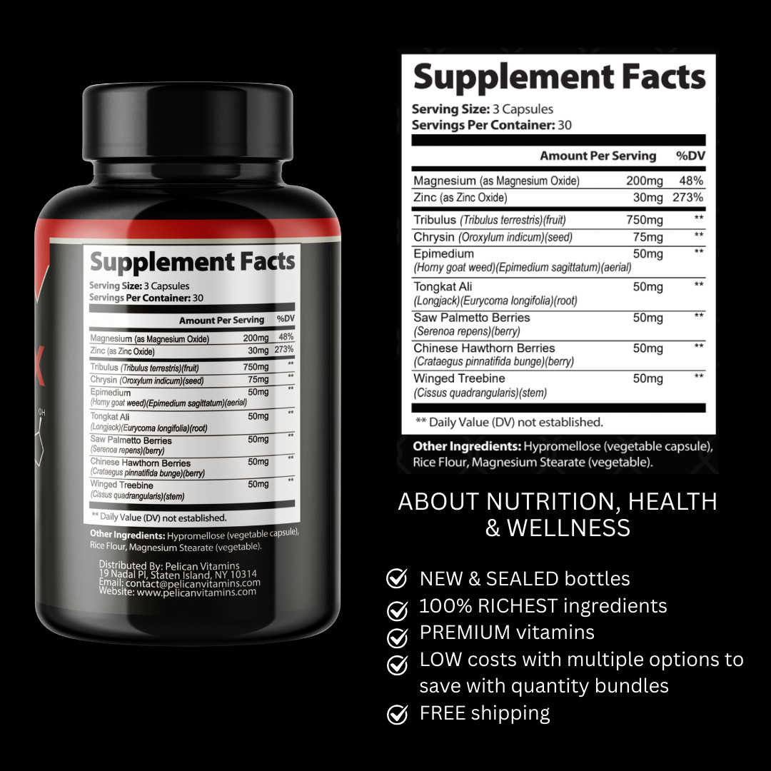 Test Max- Bodybuilding & Men’s Health Support- 5 Bottles- 450 Capsules